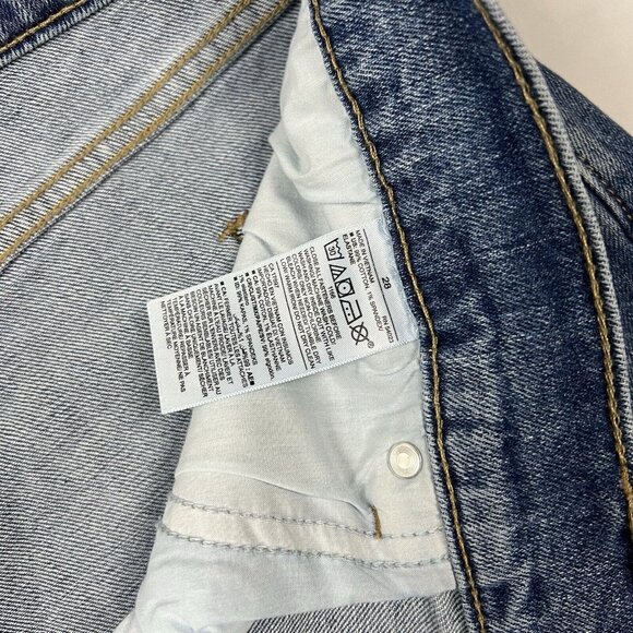 Old Navy Mid Rise Boyfriend Straight Jeans Plus Size 28 Sonny Wash Cuffed 801720 - Picture 7 of 10